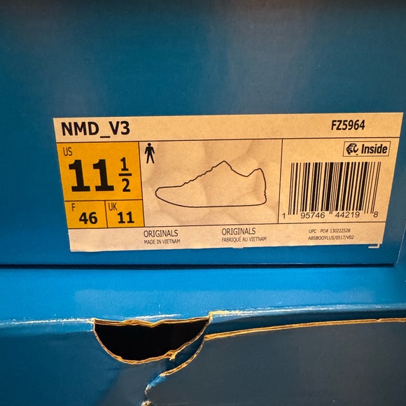 Adidas NMD V3 FZ5964 NEW MENS 11.5 black white Japan - Picture 6 of 6